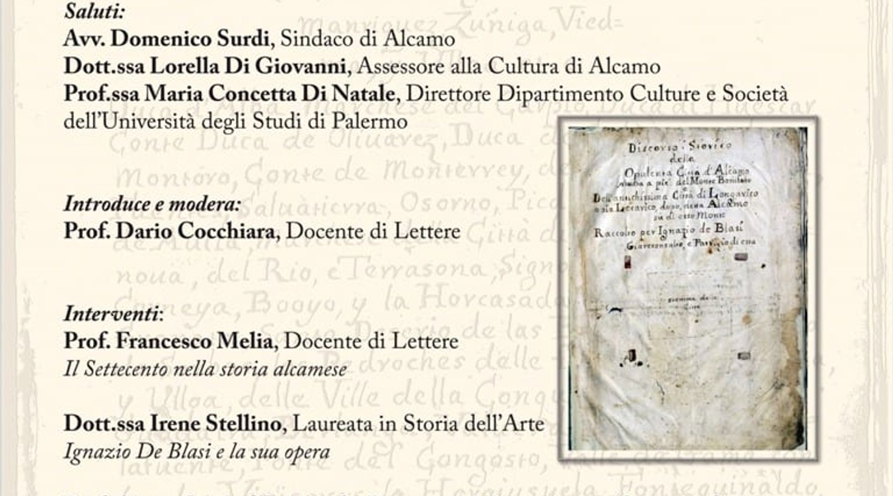 Alcamo-Ignazio De Blasi, giornata di studio dedicata allo storico