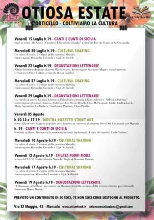 Marsala-Incontri con scrittori promossi dall’Otium