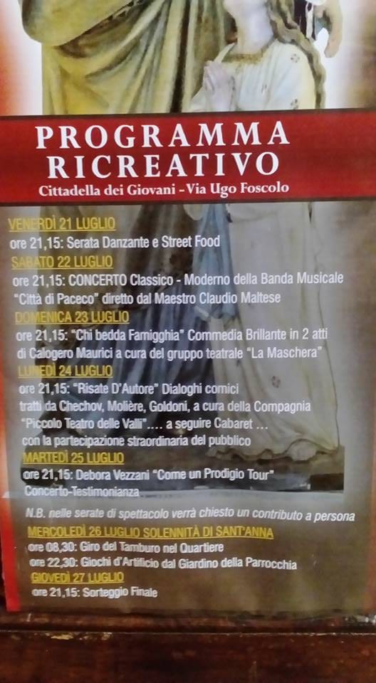 Alcamo-Parrocchia Sant’Anna, religiosità e cultura