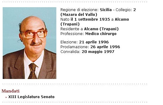 Alcamo-Il pentito Palmeri rivela: “Il senatore Lauria incontrò il boss Milazzo”