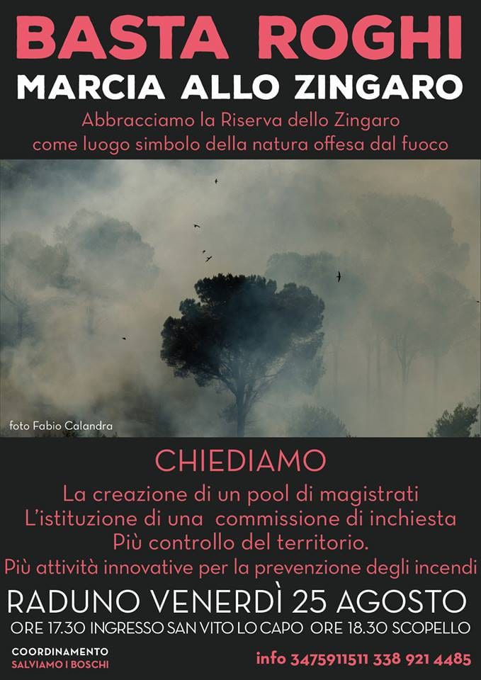 Castellammare: Salviamo i boschi, marcia per dire no agli incendi