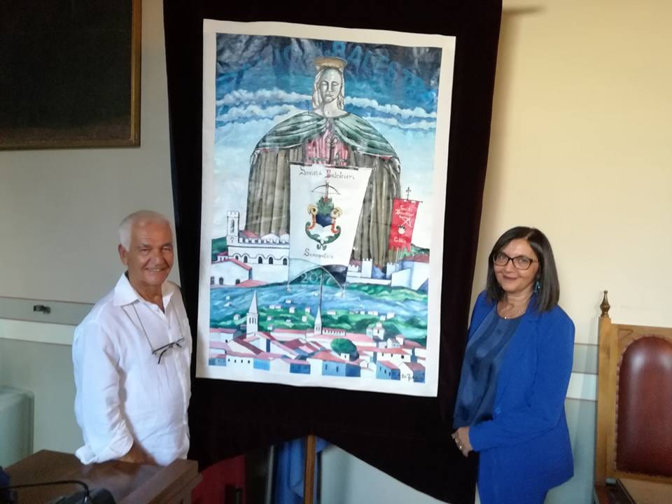 Alcamo-Palio della Balestra a Sansepolcro, il pittore Di Franco autore dell’opera