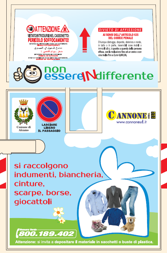Alcamo- Indumenti ed accessori usati, a dicembre parte servizio di raccolta