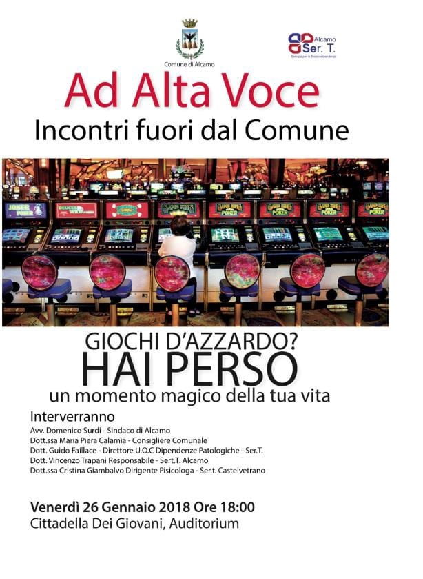 Alcamo-Ludopatia, al via iniziative per la prevenzione
