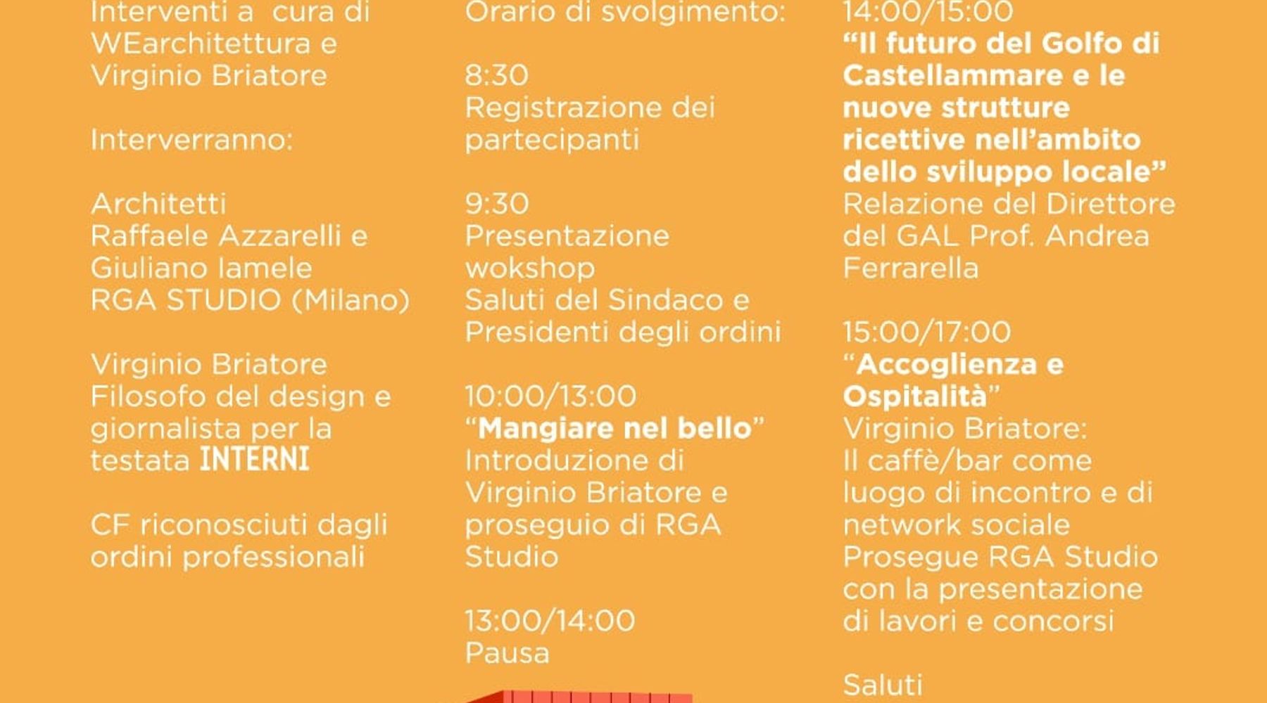 Alcamo-Workshop, lezioni di architettura e design