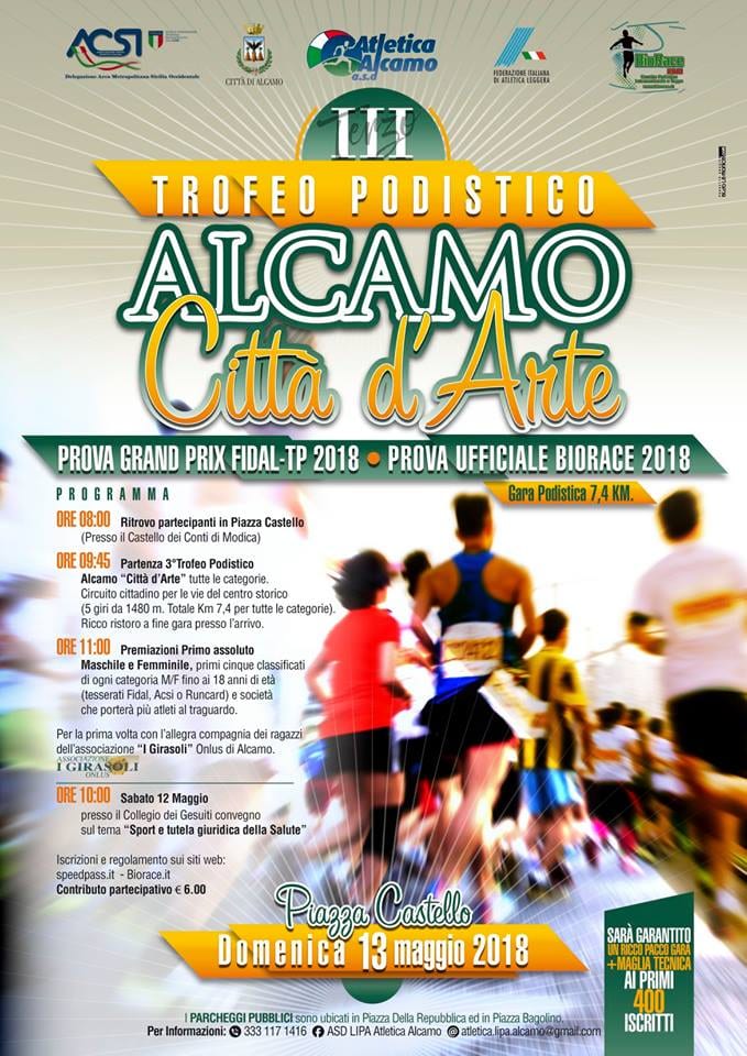 Alcamo-In 500 al 'Grand prix' Fidal, trofeo podistico “Alcamo, città d’arte”