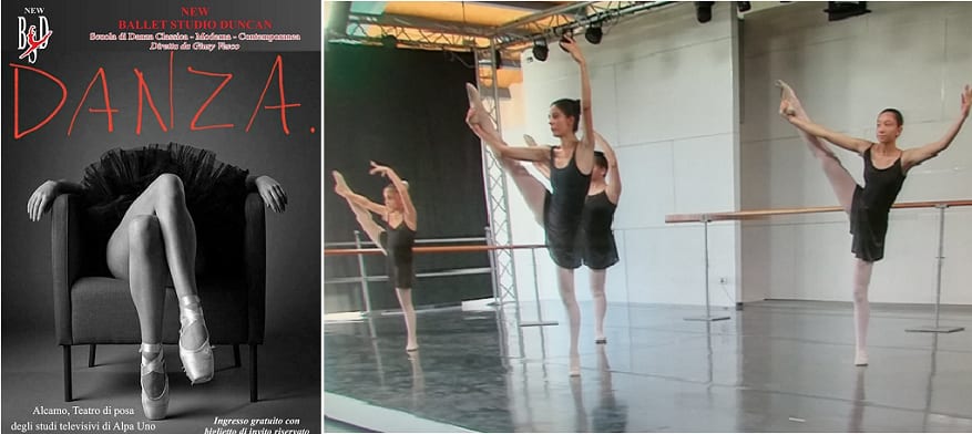 "Danza." nel teatro di posa di Alpa 1. Spettacolo del New Ballet Studio Duncan