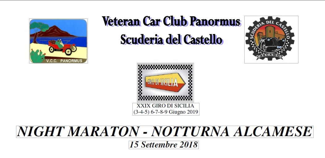 Raduno di auto storiche Notturno alcamese per coniugare sport e turismo