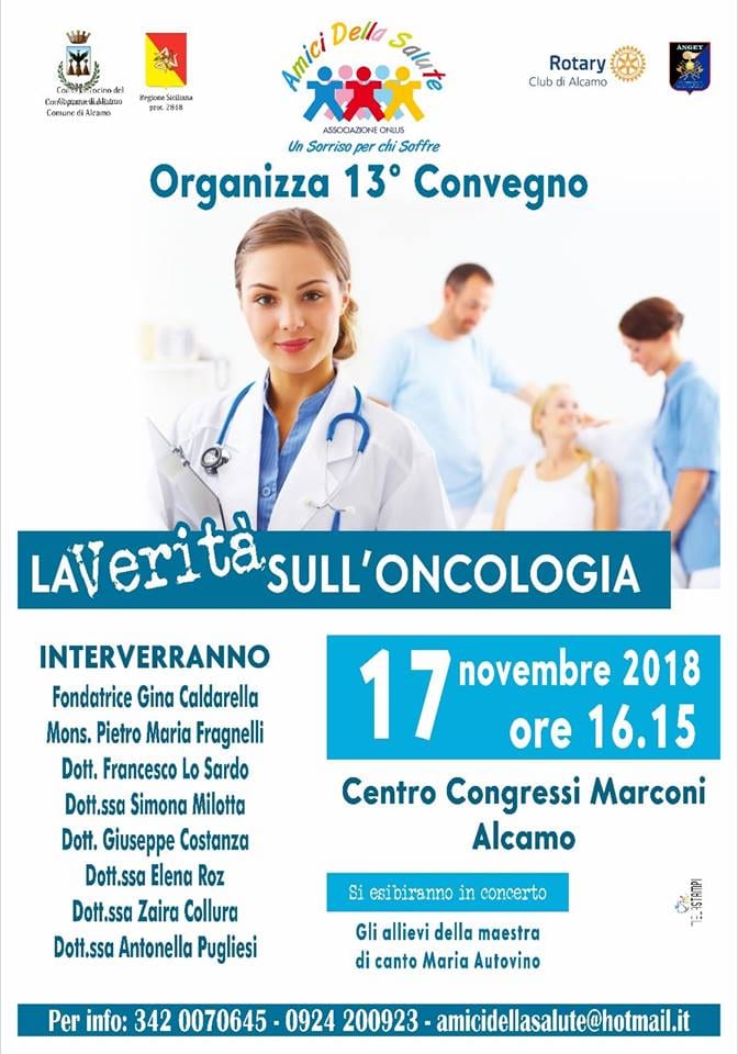 Alcamo. La verità sull’oncologia Convegno promosso dagli “Amici della salute”