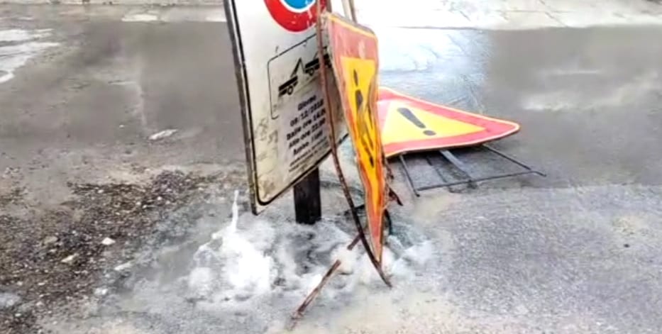 Alcamo-“Perdita d’acqua day”, vie trasformate in fiumi