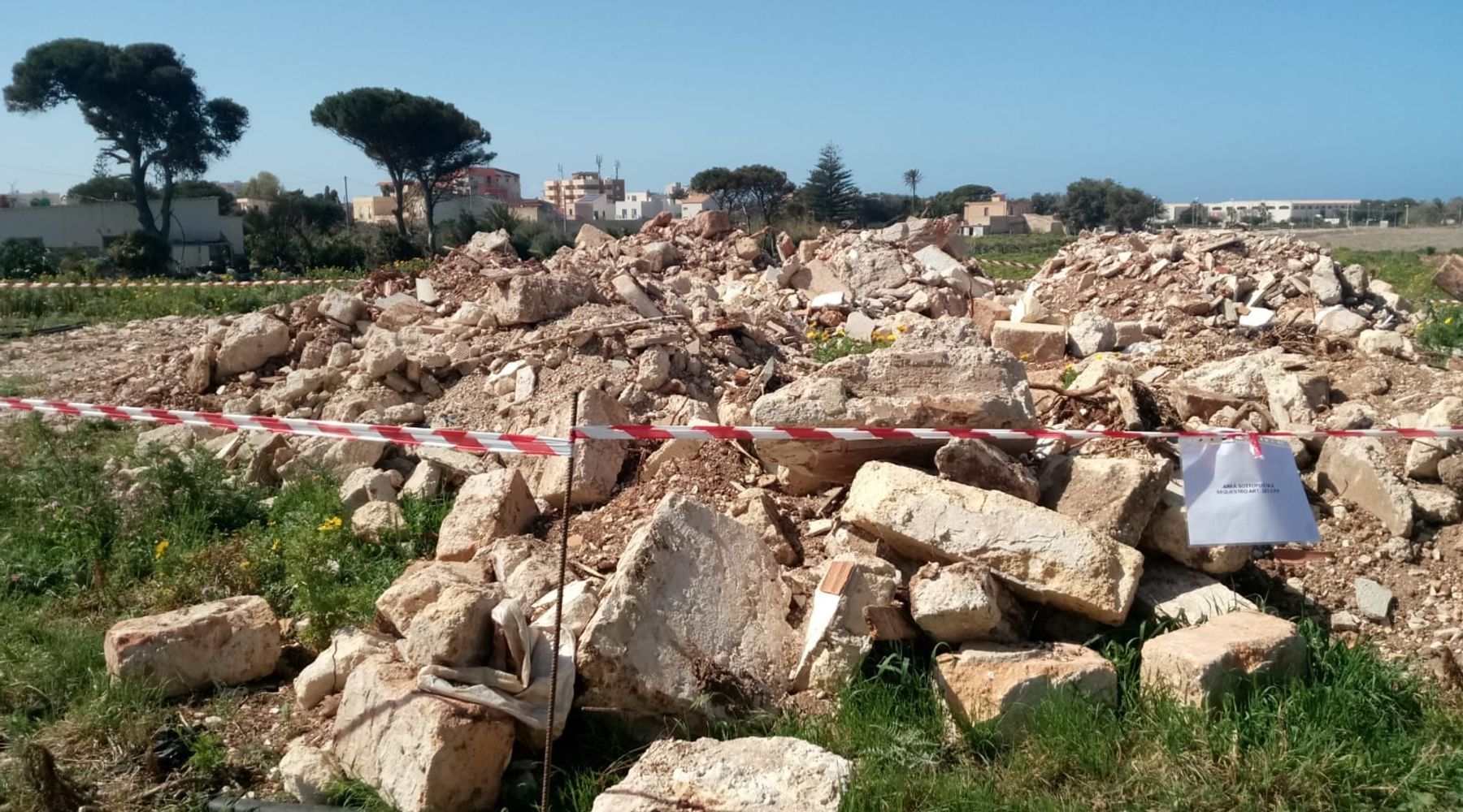 Erice, sequestrata una discarica abusiva in località San Cusumano