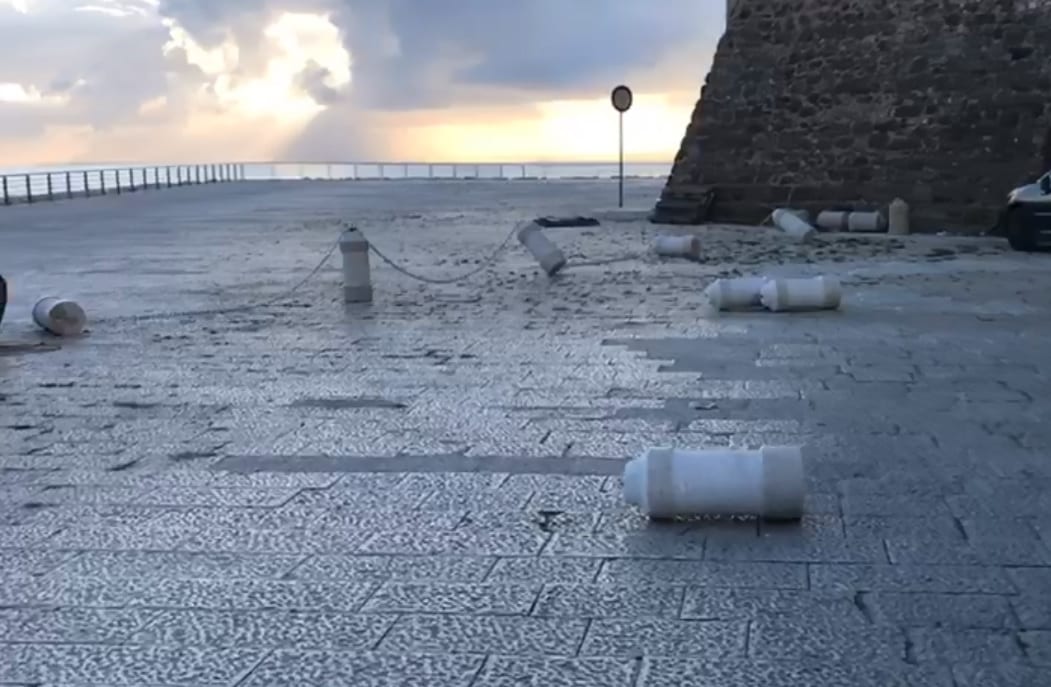 Castellammare del Golfo. Cala Marina danneggiata nella notte