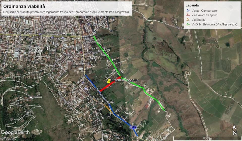 Via per Camporeale, giovedì apre un percorso alternativo. Comune requisisce altra strada