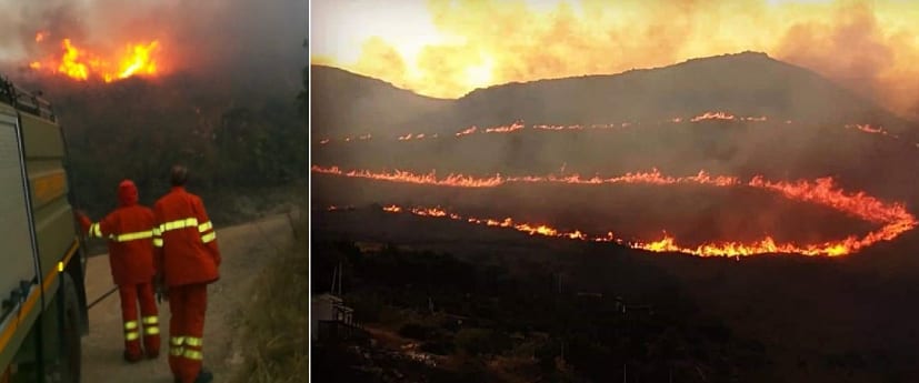 Scopello, allarme rientrato. Le fiamme, appiccate in più punti, hanno terrorizzato e intossicato molti turisti