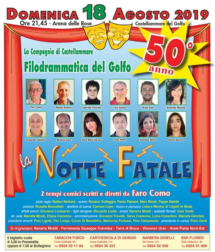 Teatro, 50 di Filodrammatica . Commedia giorno 18
