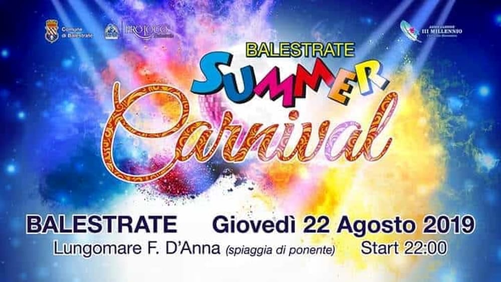 Balestrate. “Summer Carnival” festa e allegria