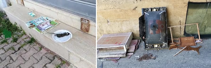 Alcamo molto sporca. Rifiuti, erbacce e topo morto a pochi passi dalle scuole