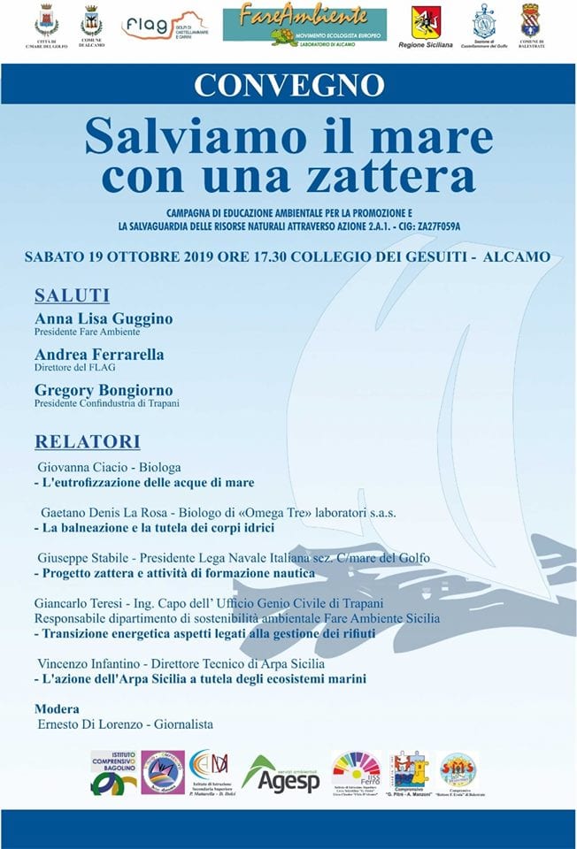 Alcamo, FareAmbiente “. Salviamo il mondo con una zattera”