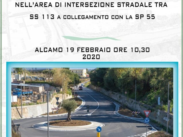 Alcamo, inaugurata la rotatoria sulla SS113
