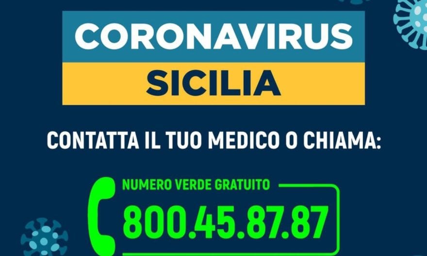 CoronaVirus, potenziato in Sicilia il numero verde 800.458.787