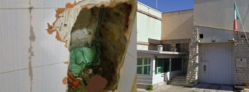 Trapani, sventata evasione dal carcere. Scoperto foro alla parete di una cella