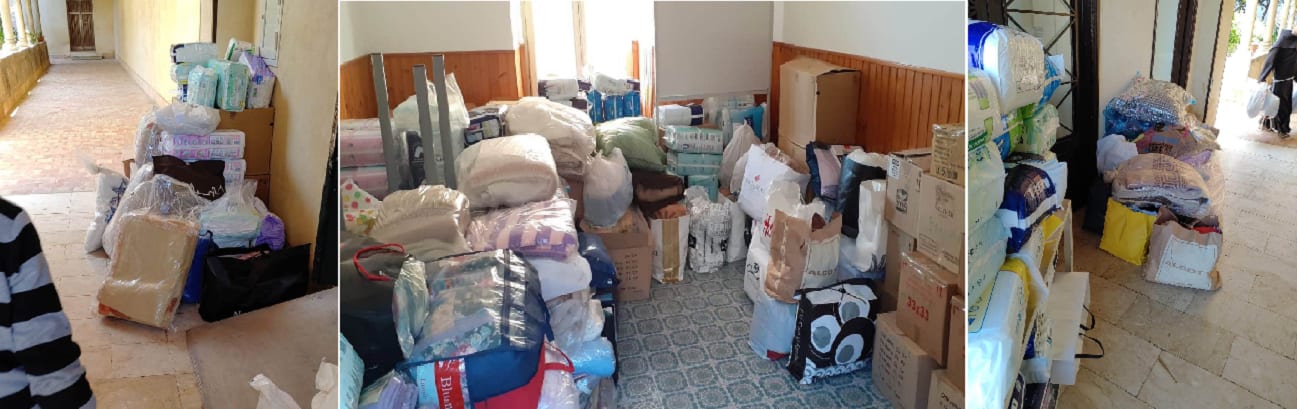 Alcamo ha un grande cuore. Coperte, lenzuola, pannolini e farmaci a Biagio Conte