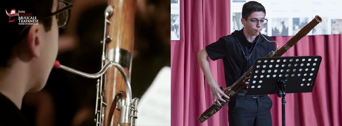 Da Buseto Palizzolo con il suo fagotto, diciassettenne selezionato per il Royal Concertgebouw di Amsterdam