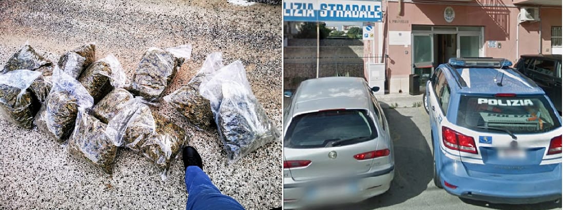 In autostrada nei pressi di Alcamo con oltre 12 KG di droga, arrestati tre marsalesi