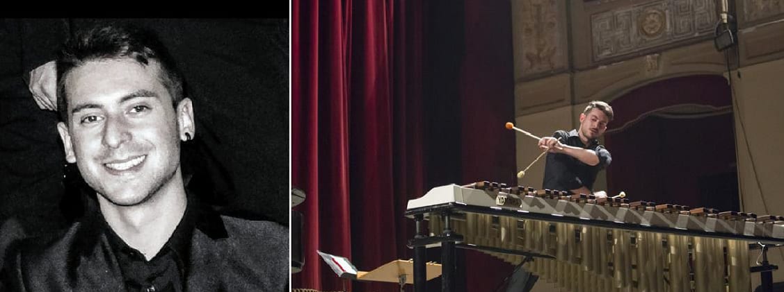 Mauro Marino, giovane percussionista, si fa in 5. La "reclusione" tira brutti scherzi...