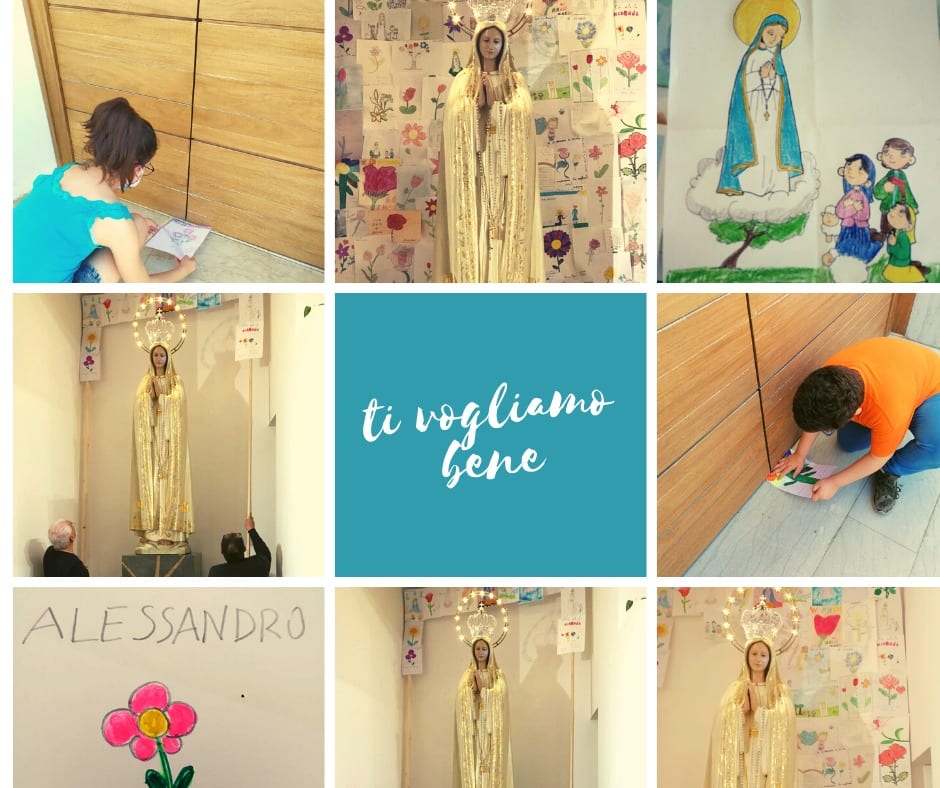 Madonna di Fatima, oggi la festa. Bimbi di Casa Santa offrono disegni e pensieri