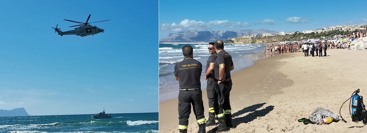 Il bagnino l'avrebbe vista due volte, un bagnante tratto in salvo anche. Mistero nel mare di Balestrate