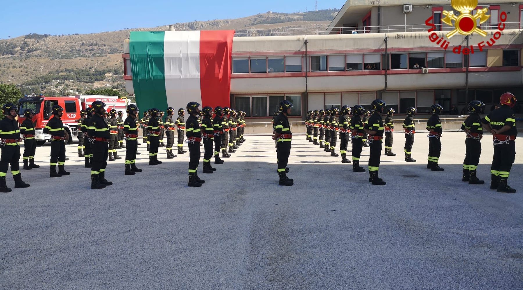 Grido e giuramento in sedi diverse. Cerimonia dei Vigili del Fuoco anche a Trapani