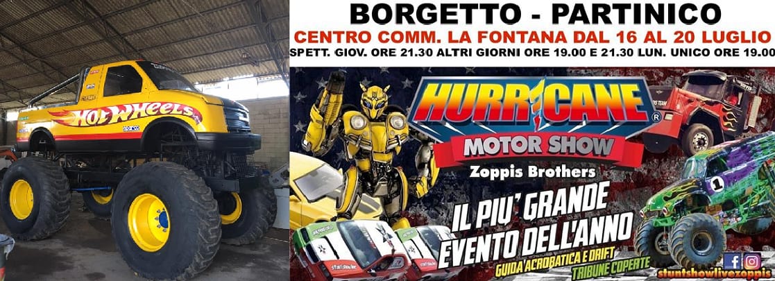 "Hurricane Motor Show" al centro commerciale 'La Fontana'. Folli esibizioni di piloti scatenati