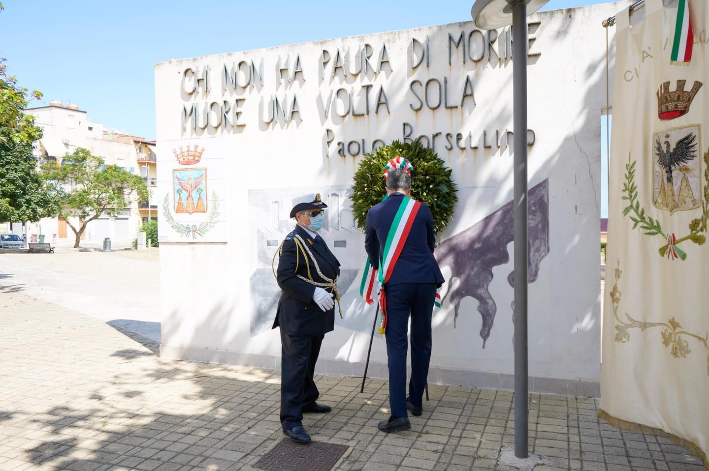 Cerimonia per ricordare la strage di via D’Amelio