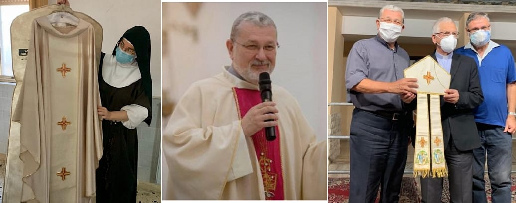 Ordinazione episcopale, le clarisse di Alcamo realizzano i paramenti di mons. Damiano