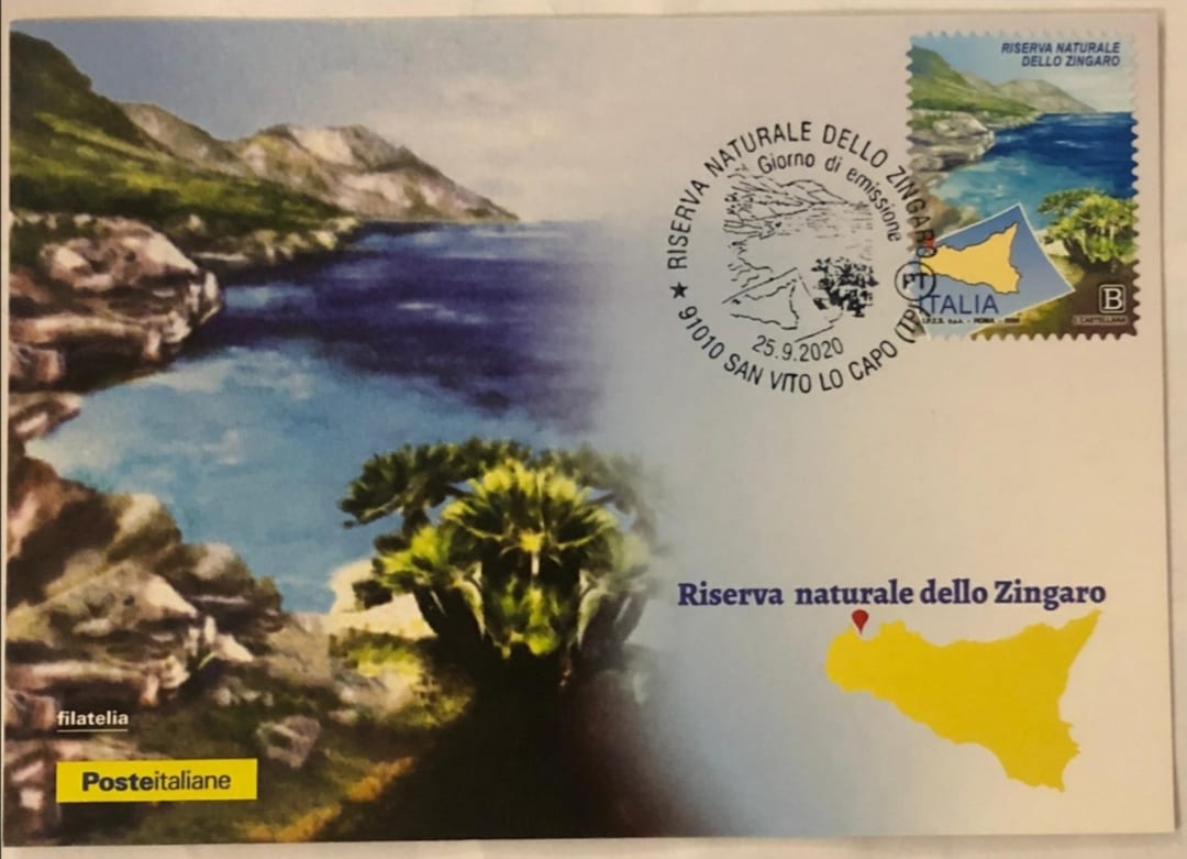 Riserva dello Zingaro, arriva il nuovo francobollo. Carta valore postale da 1,10 euro