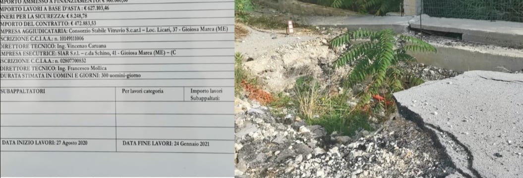 Via per Camporeale, consegna dei lavori "fantasma". Tutto fermo dopo un mese