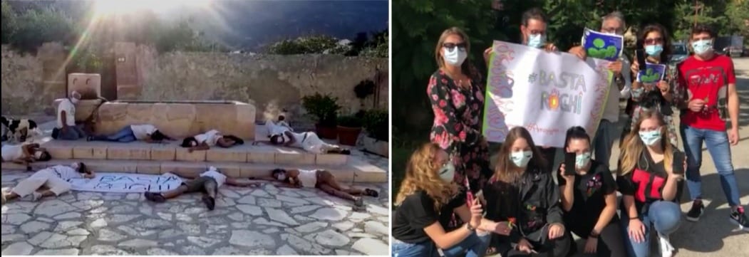 #BastaRoghi, enorme partecipazione a decine di flash-mob. In campo anche mons. Fragnelli