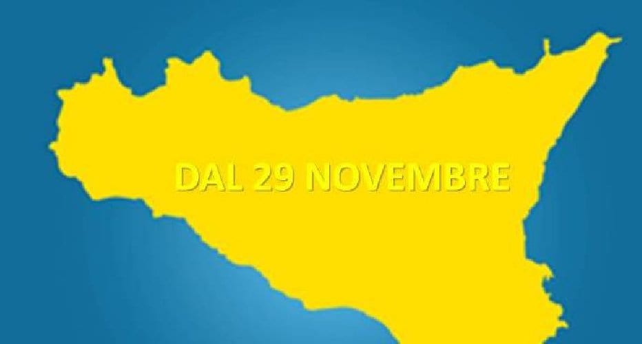 Sicilia 'zona gialla', da domani possibili spostamenti extra-urbani