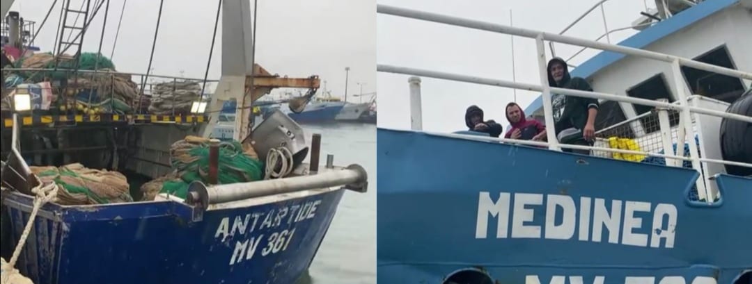Pescherecci rientrati a Mazara del Vallo, tamponi negativi per tutti e via alla festa