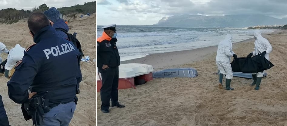 Cadavere mutilato restituito dal mare, la salsedine lo ha 'saponificato'. Forse un migrante