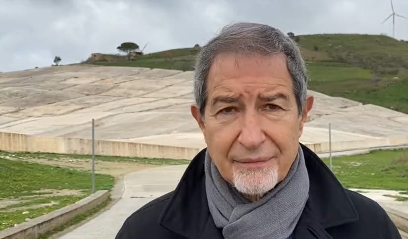 Gibellina, Musumeci e Micciché in visita al Cretto di Burri