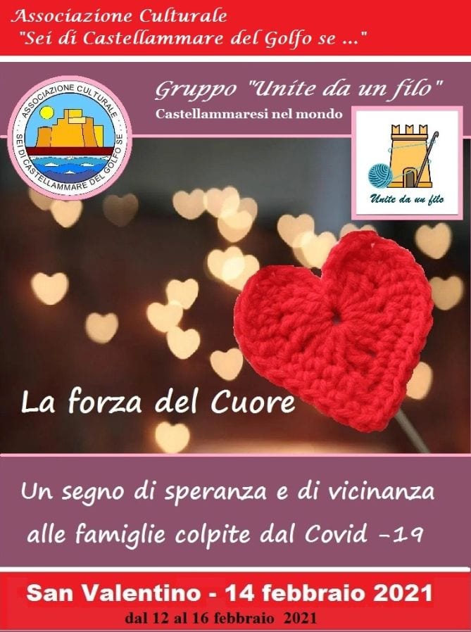 Cuori all’uncinetto in centro a Castellammare del Golfo. Un messaggio d’amore e speranza.(VIDEO)