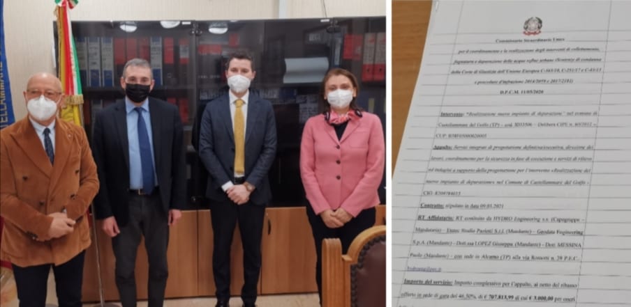 Firma sul contratto a 9 anni dal finanziamento, passo storico verso nuovo depuratore