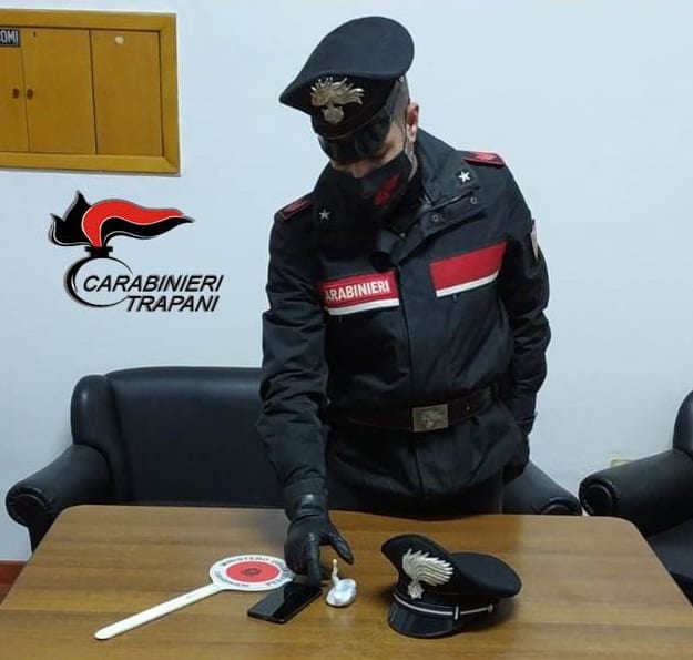 Carabinieri arrestano ‘vecchia conoscenza’ alcamese con 31 grammi di cocaina pura