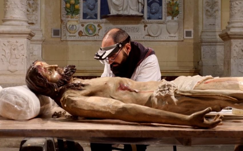 Cristo della ‘Discesa dalla Croce”, restauro completato grazie al Lions (VIDEO)