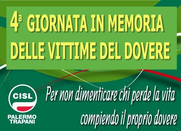 Iniziative della CISL per la ‘Giornata delle Vittime del Dovere’