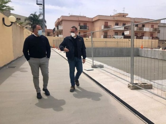Piscina comunale in ristrutturazione a Terrasini. Un gioiello per l'intero territorio
