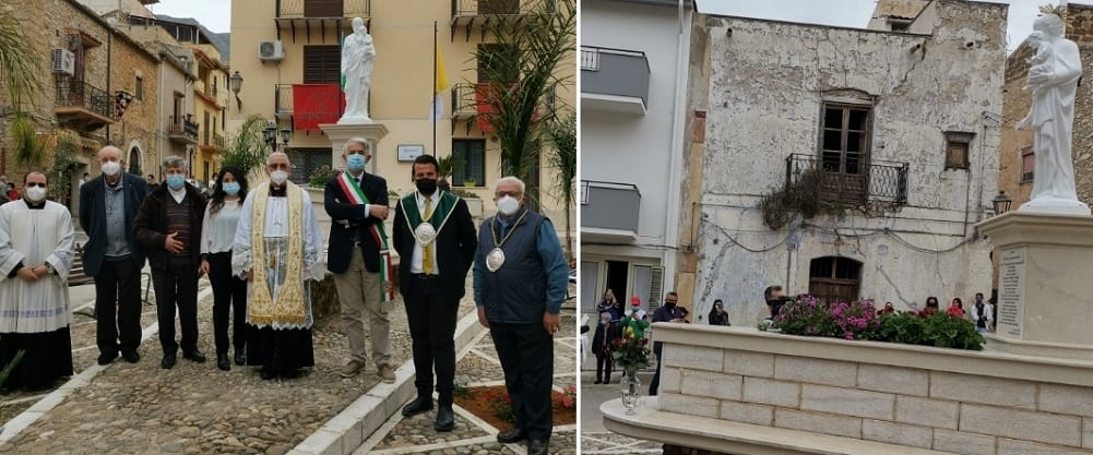Segni imperituri di devozione. Borgetto dedica piazzetta e statua a San Giuseppe