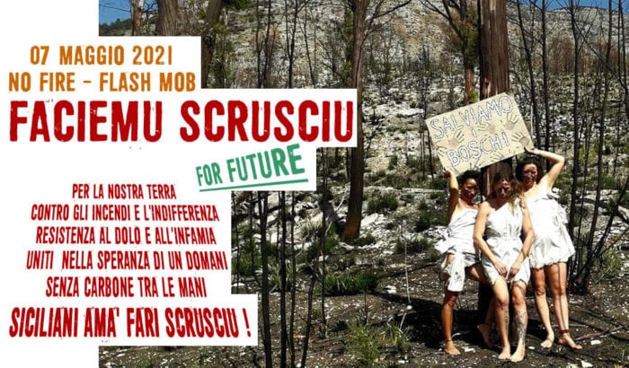 Flash-mob “Faciemu scrusciu”, la Sicilia insorge a tutela dei boschi